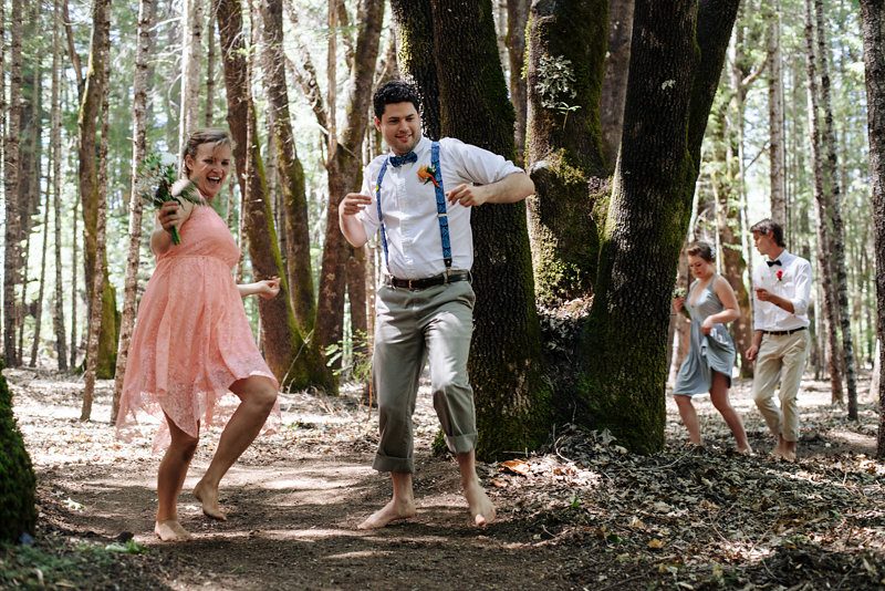 A rural California rock 'n' roll family wedding under the stars