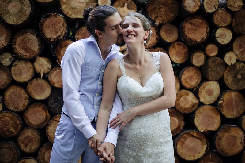 A rural California rock 'n' roll family wedding under the stars