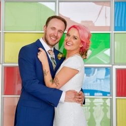 1W8A0860 - Unicorns & pink everything at this sparkly, over-the-top disco party wedding 1W8A0860