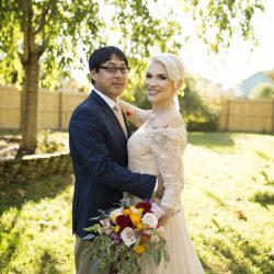 A casually elegant BBQ wedding in their own backyard