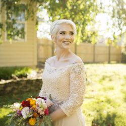A casually elegant BBQ wedding in their own backyard
