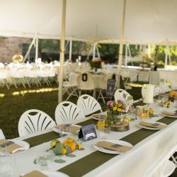 A casually elegant BBQ wedding in their own backyard