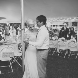 A casually elegant BBQ wedding in their own backyard