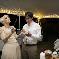 A casually elegant BBQ wedding in their own backyard