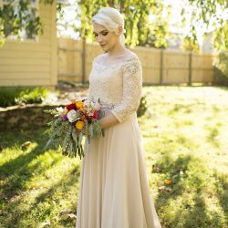 A casually elegant BBQ wedding in their own backyard