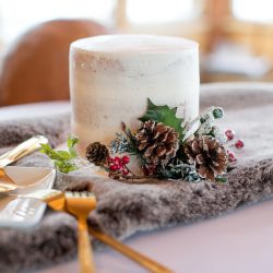 Don't miss the black gown and ski lift ride at this chilly wintry elopement
