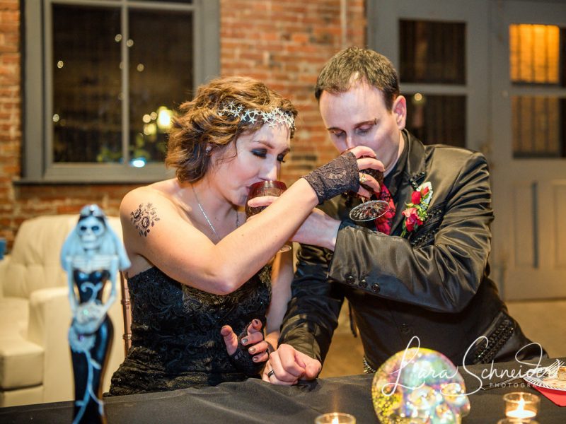 Led Zeppelin, craft beer, and tattoos at this bad-ass rock show-themed wedding