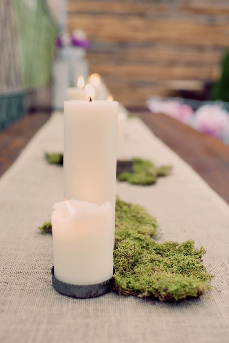 An intimate wedding in Pennsylvania with splashes of DIYed color