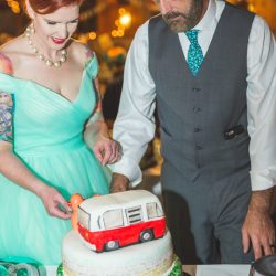 Waite Bradley eGoldenMomentsPhotography PeggyShawnBestof100 big - Don't miss the tutu-wearing ring dog at this colorful, retro wedding Don't miss the tutu-wearing ring dog at this colorful wedding