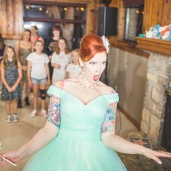 Waite Bradley eGoldenMomentsPhotography PeggyShawnBestof106 big - Don't miss the tutu-wearing ring dog at this colorful, retro wedding Don't miss the tutu-wearing ring dog at this colorful wedding
