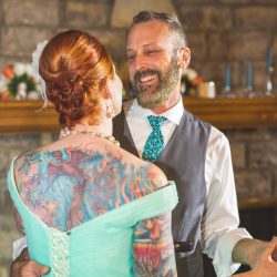 Waite Bradley eGoldenMomentsPhotography PeggyShawnBestof117 big - Don't miss the tutu-wearing ring dog at this colorful, retro wedding Don't miss the tutu-wearing ring dog at this colorful wedding
