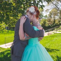 Waite Bradley eGoldenMomentsPhotography PeggyShawnBestof18 big - Don't miss the tutu-wearing ring dog at this colorful, retro wedding Don't miss the tutu-wearing ring dog at this colorful, retro wedding