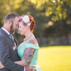 Waite Bradley eGoldenMomentsPhotography PeggyShawnBestof21 big - Don't miss the tutu-wearing ring dog at this colorful, retro wedding Don't miss the tutu-wearing ring dog at this colorful, retro wedding