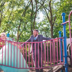 Waite Bradley eGoldenMomentsPhotography PeggyShawnBestof34 big - Don't miss the tutu-wearing ring dog at this colorful, retro wedding Don't miss the tutu-wearing ring dog at this colorful, retro wedding