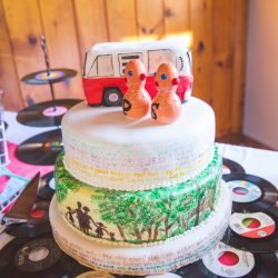 Waite Bradley eGoldenMomentsPhotography PeggyShawnBestof41 big - Don't miss the tutu-wearing ring dog at this colorful, retro wedding Don't miss the tutu-wearing ring dog at this colorful wedding