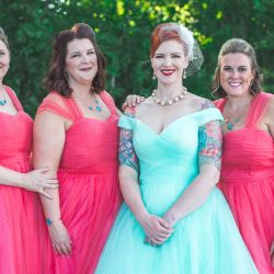 Waite Bradley eGoldenMomentsPhotography PeggyShawnBestof48 big - Don't miss the tutu-wearing ring dog at this colorful, retro wedding Don't miss the tutu-wearing ring dog at this colorful, retro wedding