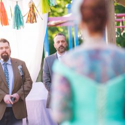 Waite Bradley eGoldenMomentsPhotography PeggyShawnBestof52 big - Don't miss the tutu-wearing ring dog at this colorful, retro wedding Don't miss the tutu-wearing ring dog at this colorful, retro wedding