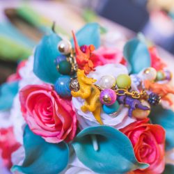 Waite Bradley eGoldenMomentsPhotography PeggyShawnBestof9 big - Don't miss the tutu-wearing ring dog at this colorful, retro wedding Don't miss the tutu-wearing ring dog at this colorful wedding
