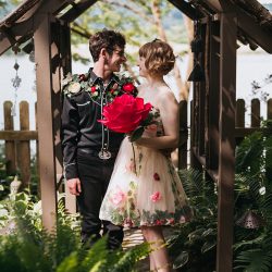 026 - This wedding was all about fairy garden meets Godzilla realness This wedding was all about fairy garden meets Godzilla realness