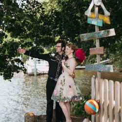 028 - This wedding was all about fairy garden meets Godzilla realness 028