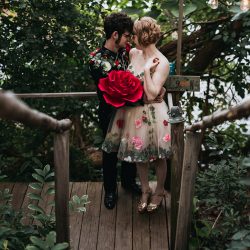 030 - This wedding was all about fairy garden meets Godzilla realness 030
