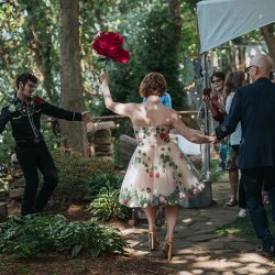 056 - This wedding was all about fairy garden meets Godzilla realness This wedding was all about fairy garden meets Godzilla realness