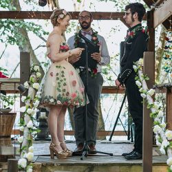 061 - This wedding was all about fairy garden meets Godzilla realness This wedding was all about fairy garden meets Godzilla realness