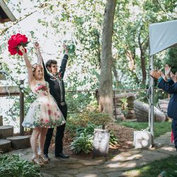 067 - This wedding was all about fairy garden meets Godzilla realness This wedding was all about fairy garden meets Godzilla realness