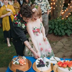 076 - This wedding was all about fairy garden meets Godzilla realness This wedding was all about fairy garden meets Godzilla realness