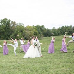 Bridal Party 0326 - Our hearts warmed upon seeing this homegrown backyard woodland wedding Our hearts warmed upon seeing this homegrown backyard woodland wedding