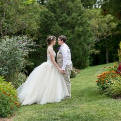 Couple Pictures 0669 - Our hearts warmed upon seeing this homegrown backyard woodland wedding Our hearts warmed upon seeing this homegrown backyard woodland wedding