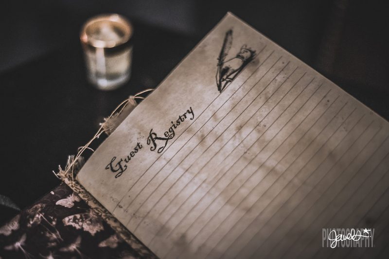 Goth gone LUXE with sparkle, faux fur, and rich reds at this goth wedding inspiration