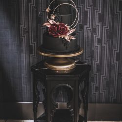 GothicWedding 098 - Goth gone LUXE with sparkle, faux fur, and rich reds at this goth wedding inspiration Goth gone LUXE with sparkle, faux fur, and rich reds at this goth wedding inspiration