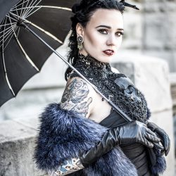 GothicWedding 132 - Goth gone LUXE with sparkle, faux fur, and rich reds at this goth wedding inspiration Goth gone LUXE with sparkle, faux fur, and rich reds at this goth wedding inspiration