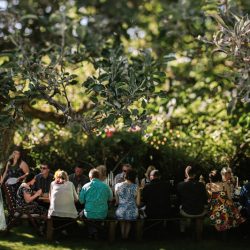 Jonas Seaman OffBeatBride 1069 - A backyard garden party wedding with yard games & cocktail recipe cards A backyard garden party wedding with yard games & cocktail recipe cards