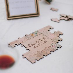 Jonas Seaman OffBeatBride 1086 - A backyard garden party wedding with yard games & cocktail recipe cards A backyard garden party wedding with yard games & cocktail recipe cards