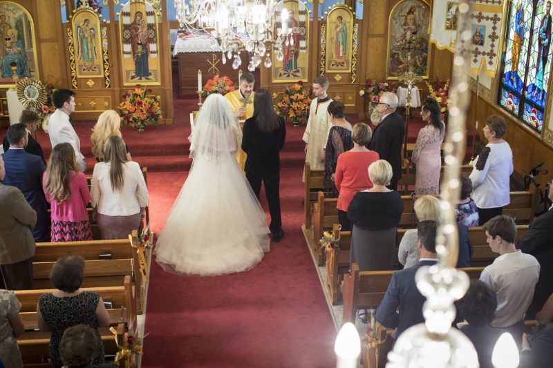 Tradition with an edge is the key at this fall wedding in Connecticut (with a bit of horror mixed in!)