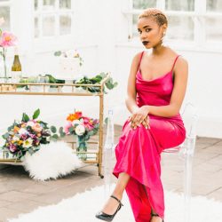 NicolaReiersenPhotographyStyledElopement25 - Be blown away by the stunning hot pink dress at this greenhouse elopement shoot Be blown away by the stunning hot pink dress at this greenhouse elopement shoot