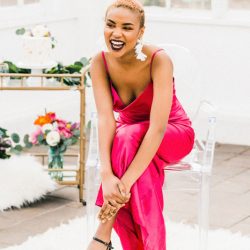 NicolaReiersenPhotographyStyledElopement27 - Be blown away by the stunning hot pink dress at this greenhouse elopement shoot Be blown away by the stunning hot pink dress at this greenhouse elopement shoot