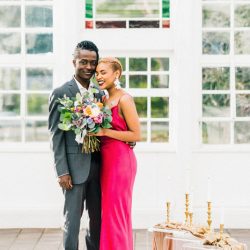NicolaReiersenPhotographyStyledElopement47 - Be blown away by the stunning hot pink dress at this greenhouse elopement shoot Be blown away by the stunning hot pink dress at this greenhouse elopement shoot
