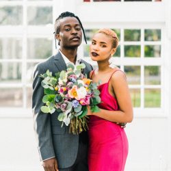 NicolaReiersenPhotographyStyledElopement48 - Be blown away by the stunning hot pink dress at this greenhouse elopement shoot Be blown away by the stunning hot pink dress at this greenhouse elopement shoot