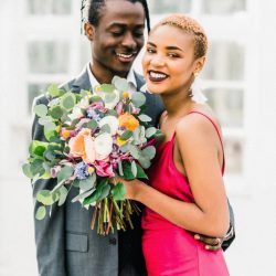 NicolaReiersenPhotographyStyledElopement51 - Be blown away by the stunning hot pink dress at this greenhouse elopement shoot Be blown away by the stunning hot pink dress at this greenhouse elopement shoot