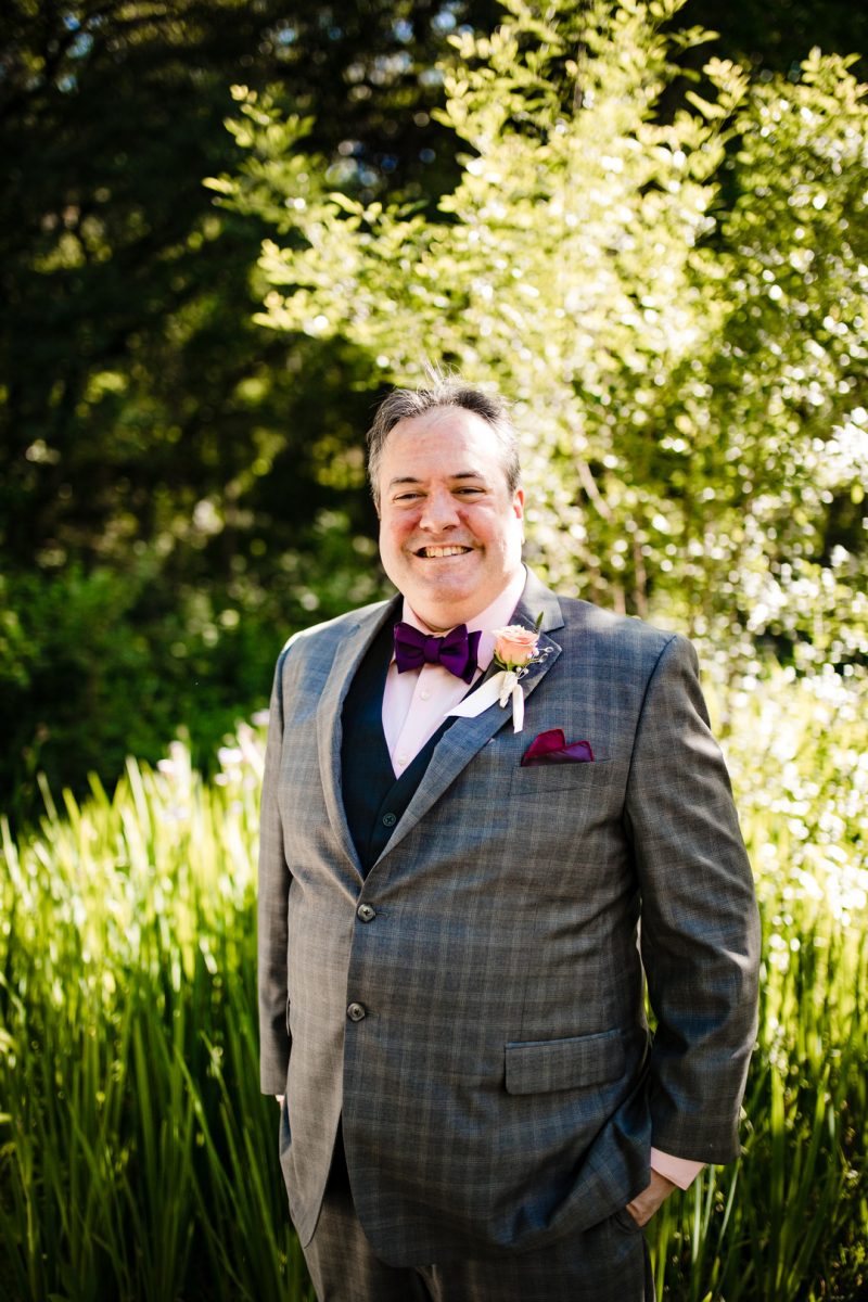 So much magic at this butterfly themed wedding in a sculpture garden