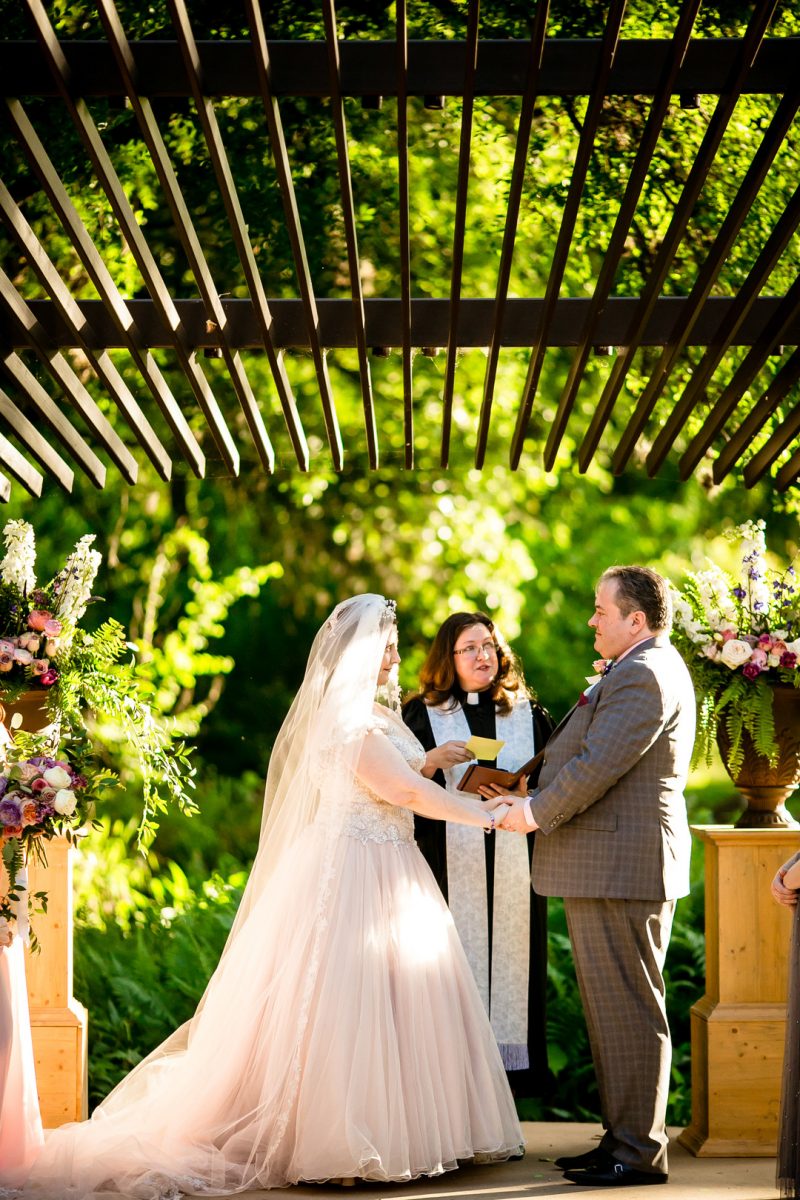 So much magic at this butterfly themed wedding in a sculpture garden