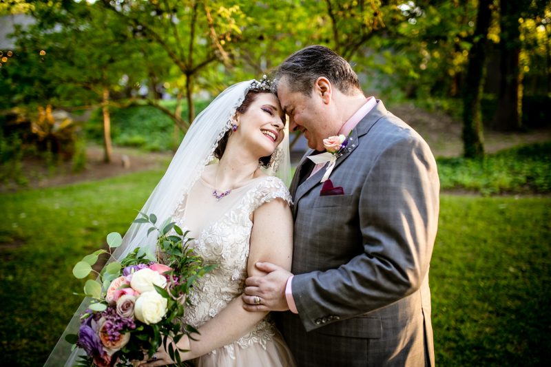 So much magic at this butterfly themed wedding in a sculpture garden