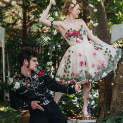 Untitled 1 - This wedding was all about fairy garden meets Godzilla realness Untitled 1