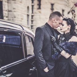 gothic wedding denver 1 - Goth gone LUXE with sparkle, faux fur, and rich reds at this goth wedding inspiration Goth gone LUXE with sparkle, faux fur, and rich reds at this goth wedding inspiration