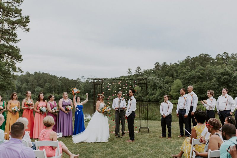 Ottenpalooza: a colorful music festival wedding 