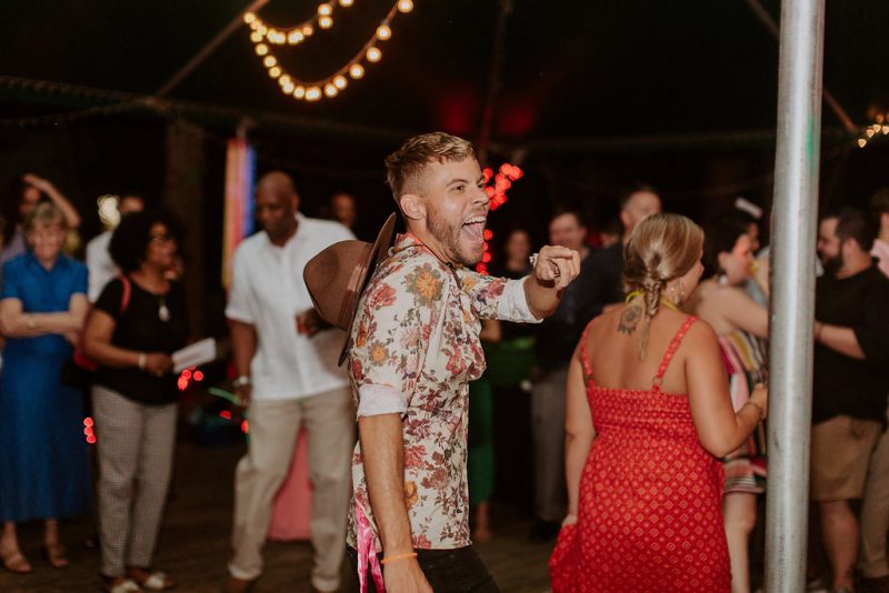 Ottenpalooza: a colorful music festival wedding 