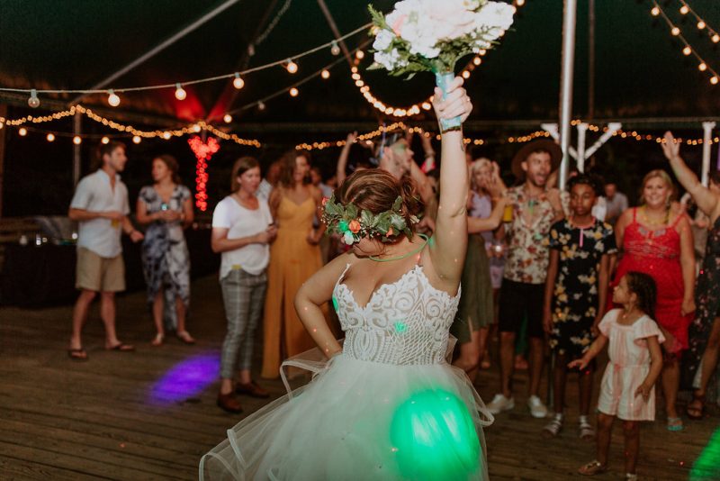 Ottenpalooza: a colorful music festival wedding 